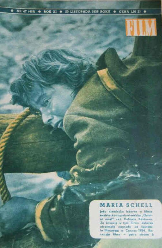 FILM (Po) magazine side cover Issue 47 25 November 1956
