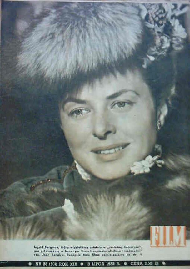 FILM (Po) magazine side cover Issue 28 13 July 1958