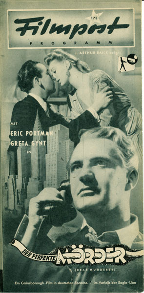 FILMPOST PROGRAMM magazine side cover Issue 173  