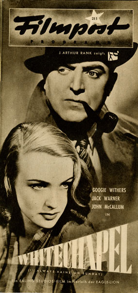 FILMPOST PROGRAMM magazine side cover Issue 211  