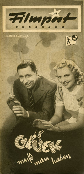 FILMPOST PROGRAMM magazine side cover Issue 273  