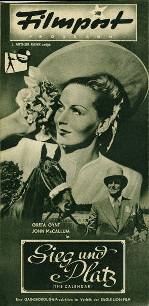 FILMPOST PROGRAMM magazine side cover Issue 308  
