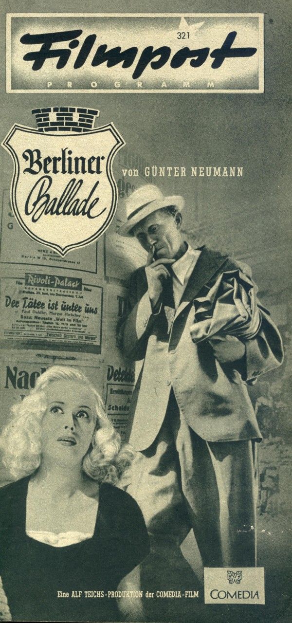 FILMPOST PROGRAMM magazine side cover Issue 321  