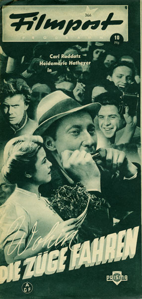FILMPOST PROGRAMM magazine side cover Issue 366  