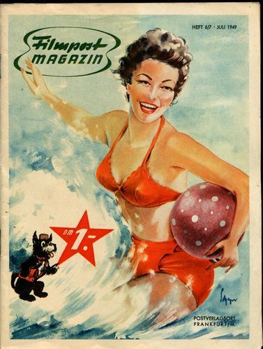 FILMPOST MAGAZIN magazine side cover Issue 6-7 July 1949