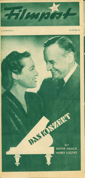 FILMPOST PROGRAMM magazine side cover Issue 52  