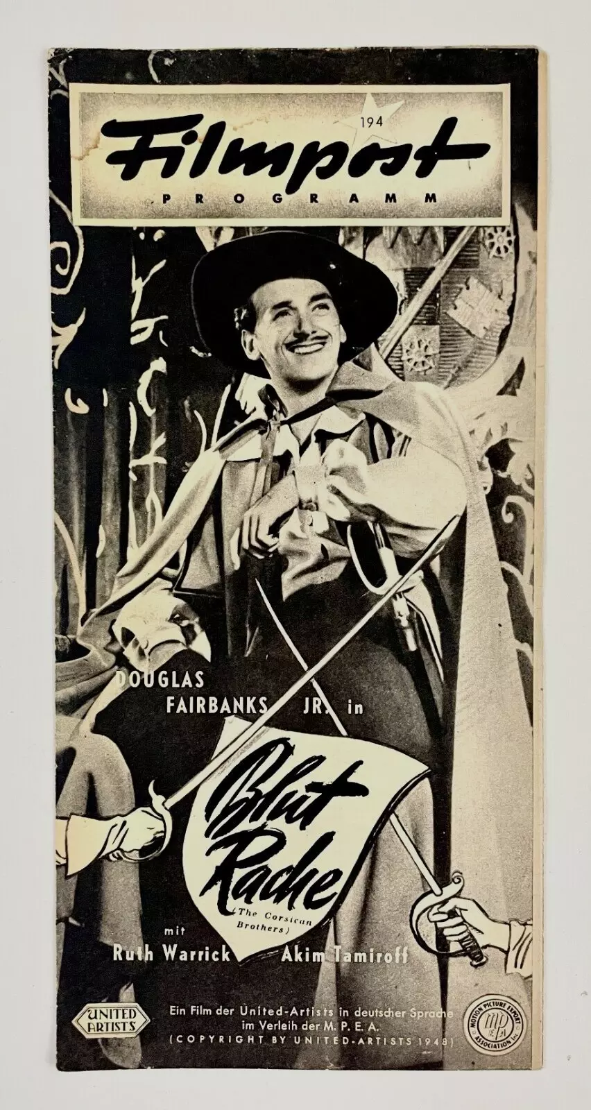 FILMPOST PROGRAMM magazine side cover Issue 194   