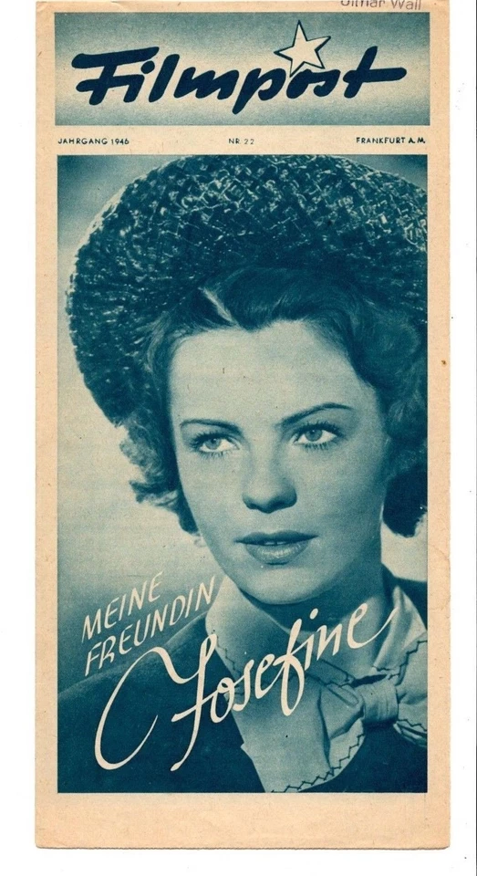 FILMPOST PROGRAMM magazine side cover Issue 22   