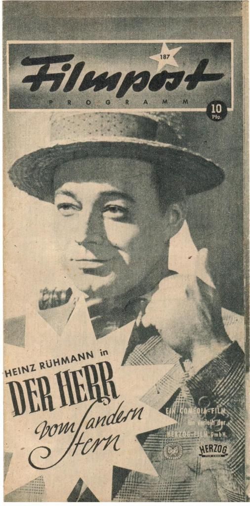 FILMPOST PROGRAMM magazine side cover Issue 187  