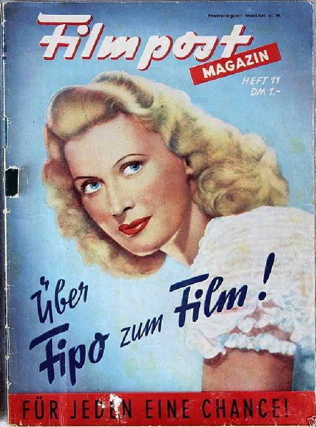 FILMPOST MAGAZIN magazine side cover Issue 11  1951