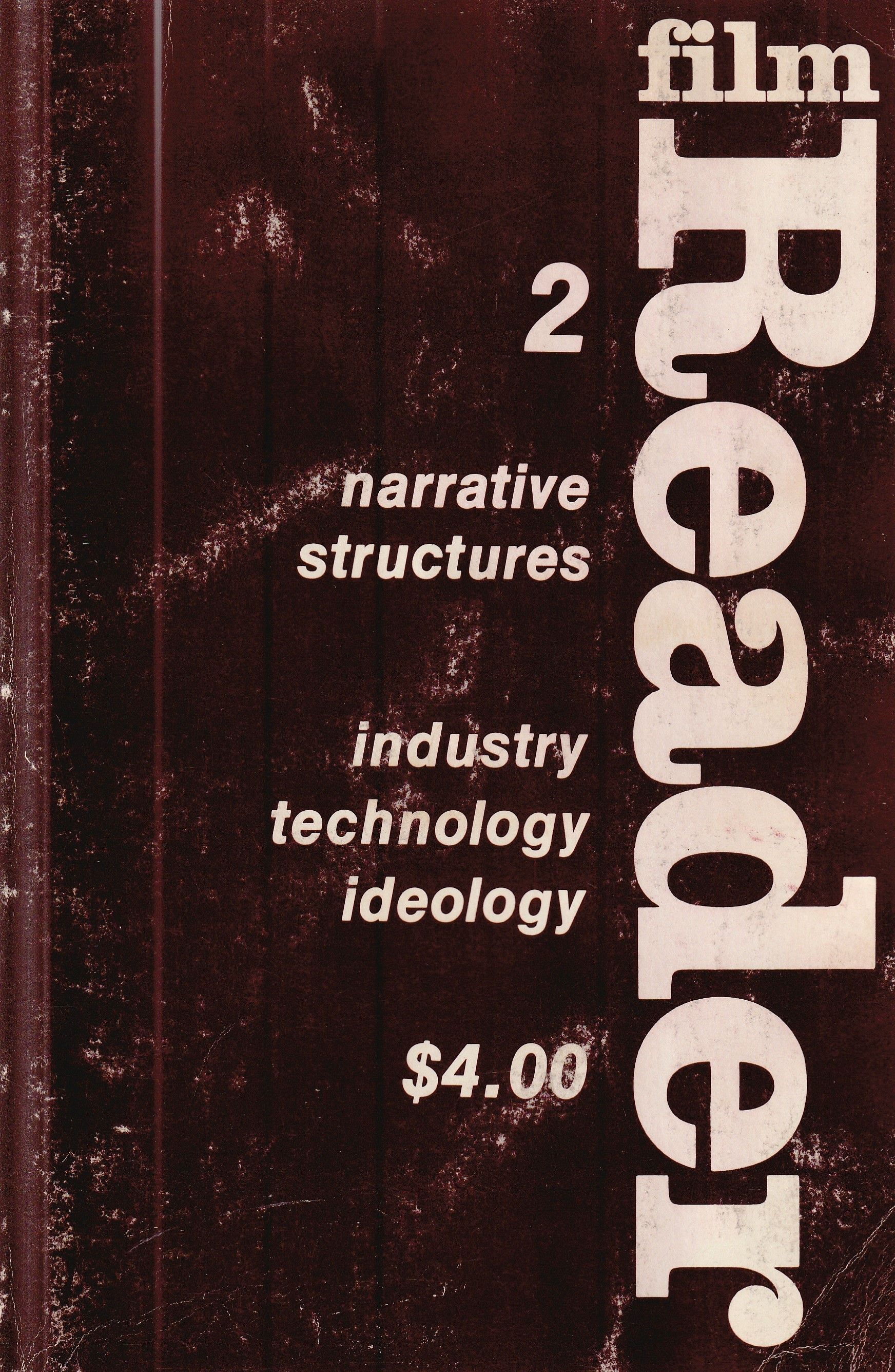 FILM READER magazine side cover Issue 2   1977