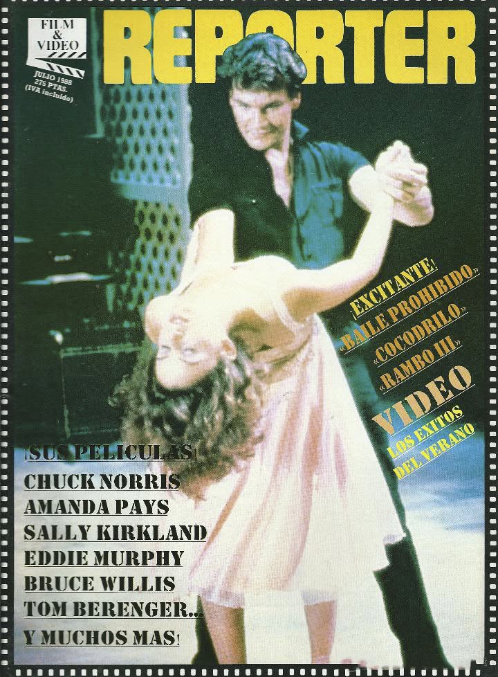 FILM REPORTER magazine side cover  July 1988