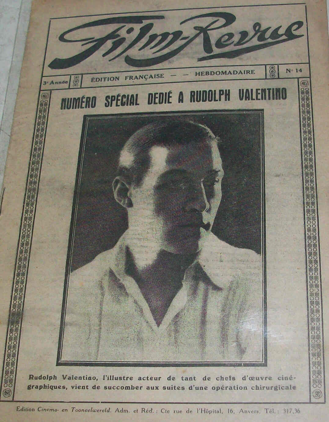 FILM-REVUE magazine side cover Issue 14  