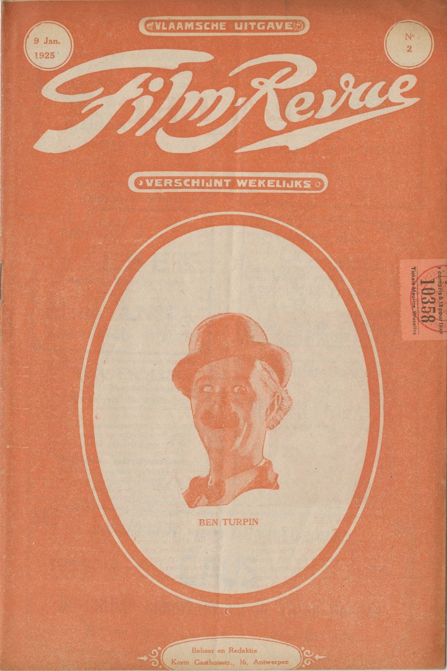 FILM REVUE (DUTCH) magazine side cover Issue 2 9 January 1925