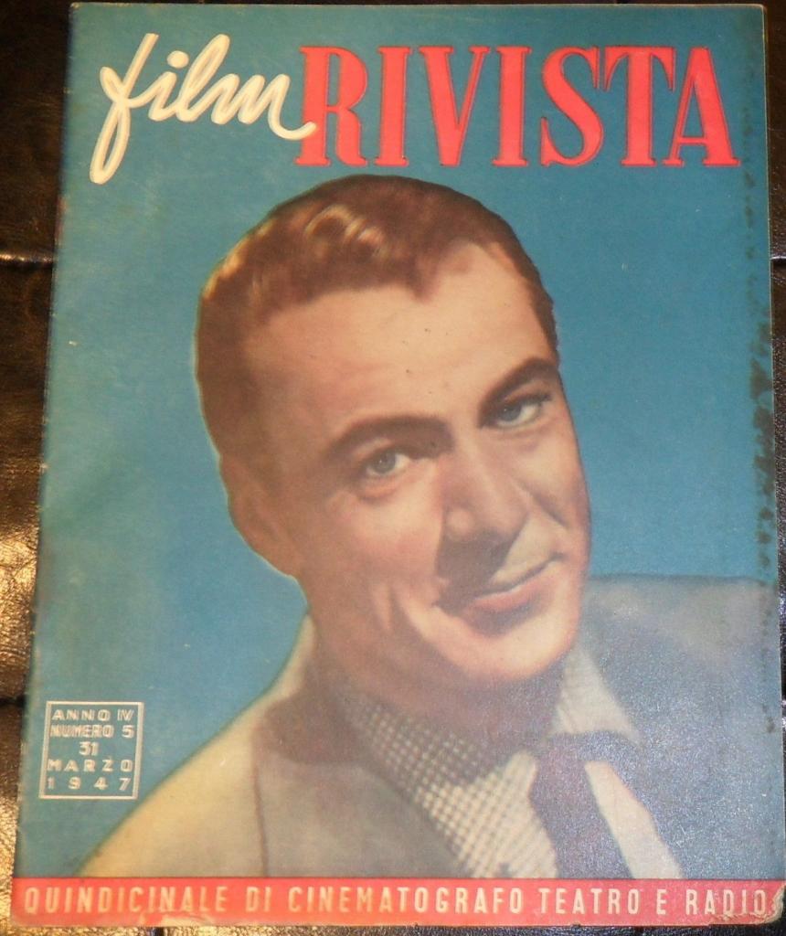 FILM RIVISTA magazine side cover Issue 5 31 March 1947