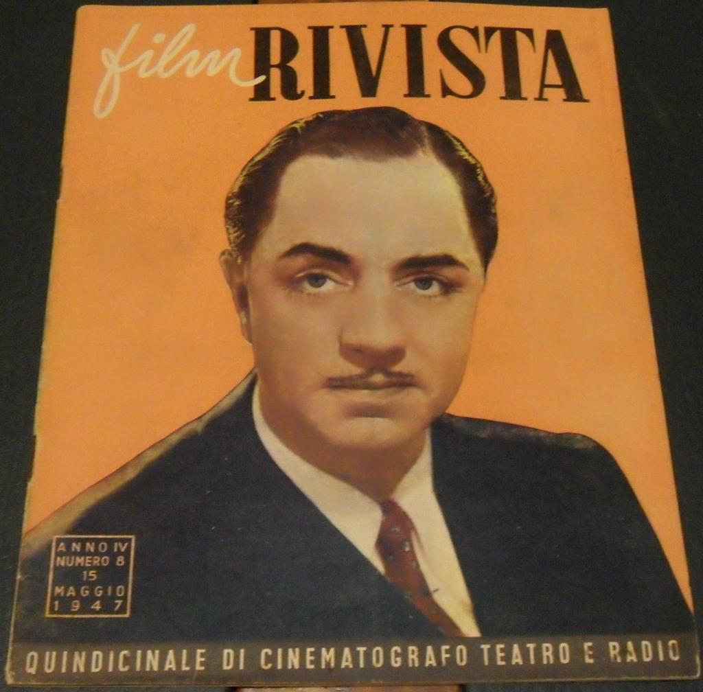 FILM RIVISTA magazine side cover Issue 8 15 May 1947