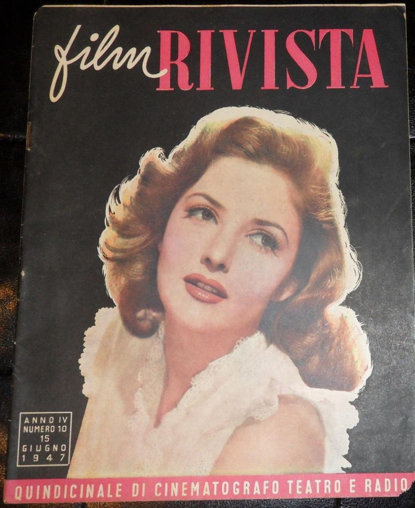 FILM RIVISTA magazine side cover Issue 10 15 June 1947