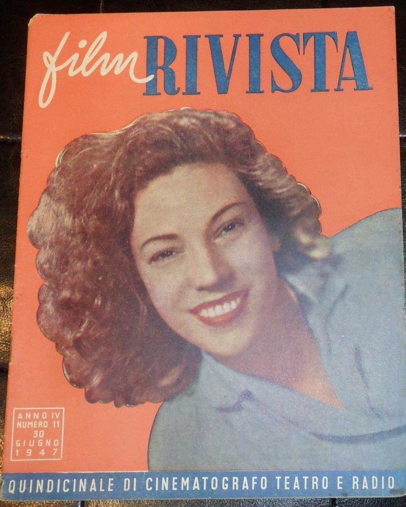 FILM RIVISTA magazine side cover Issue 11 30 June 1947