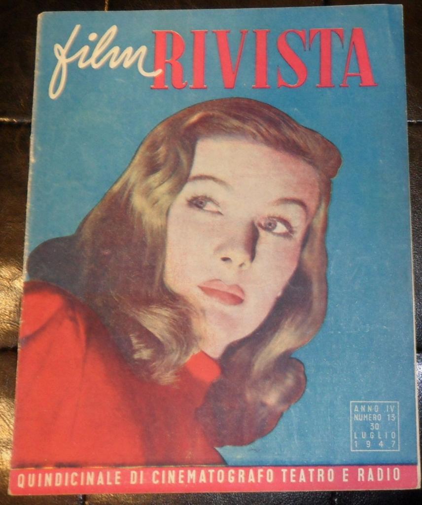 FILM RIVISTA magazine side cover Issue 13 30 July 1947