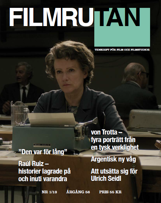 FILMRUTAN magazine side cover Issue 1   2013