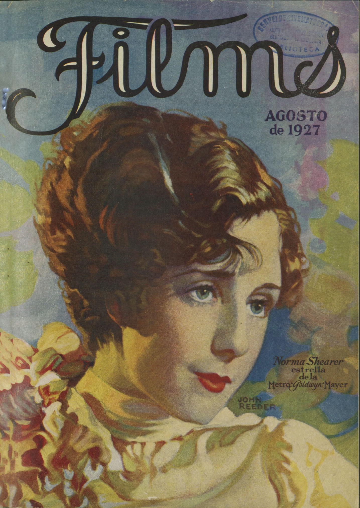 FILMS LA REVISTA DEL CINEMA magazine side cover  Vol 3 # 2  August 1927