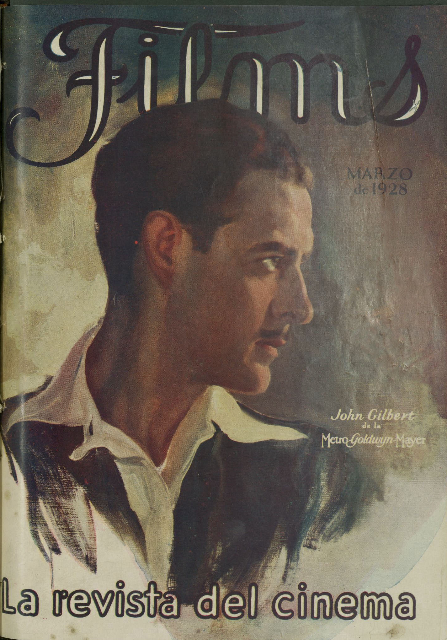 FILMS LA REVISTA DEL CINEMA magazine side cover  Vol 4 # 3  March 1928