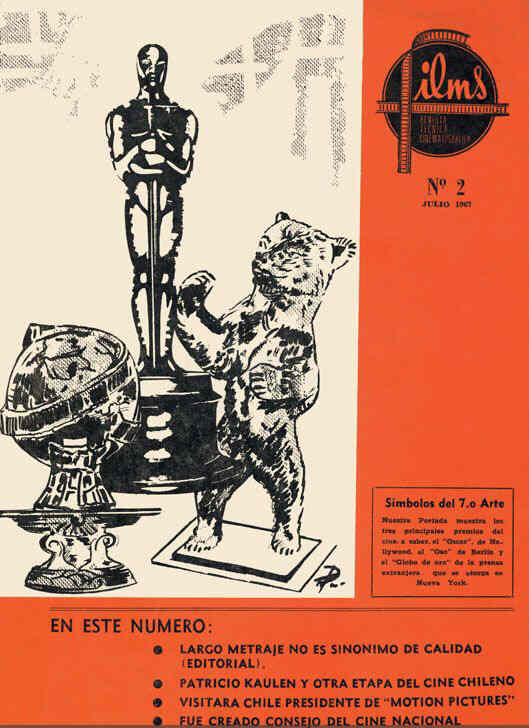 FILMS (CHILE) magazine side cover Issue 2 July 1967
