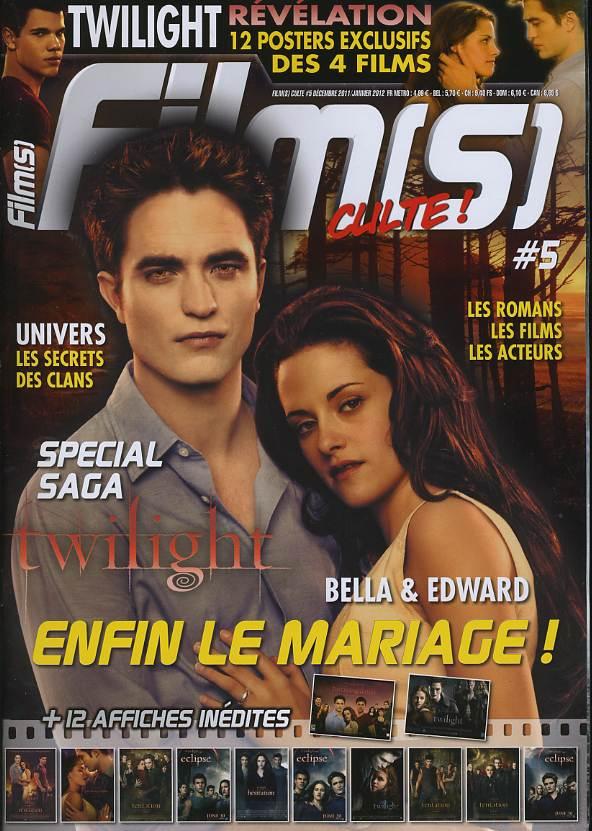FILM(S) CULTE magazine side cover Issue 5 December 2011