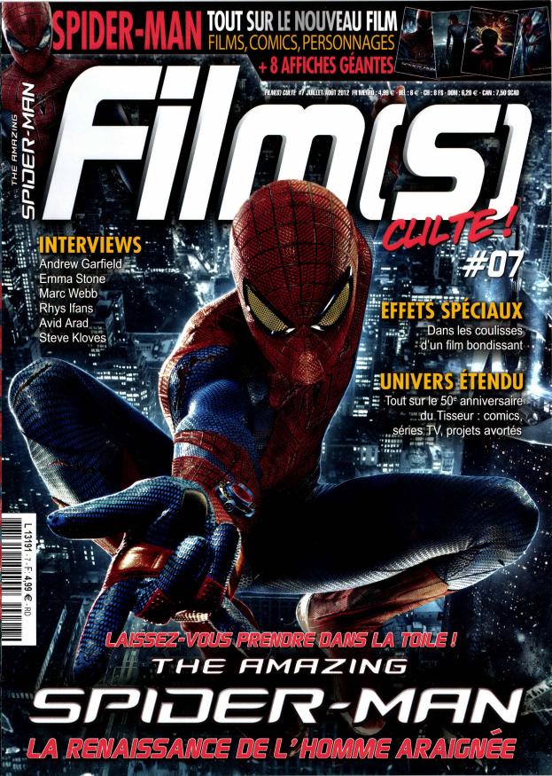 FILM(S) CULTE magazine side cover Issue 7 June/July 2012
