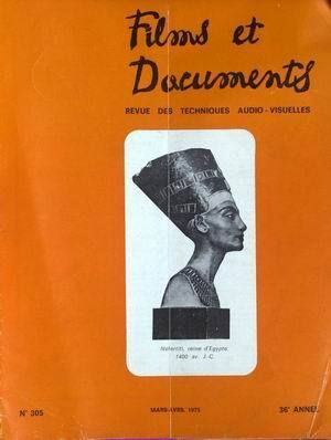FILMS ET DOCUMENTS magazine side cover Issue 305 March/April 1975