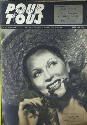 FILMS POUR TOUS magazine side cover Issue 8 4 June 1946