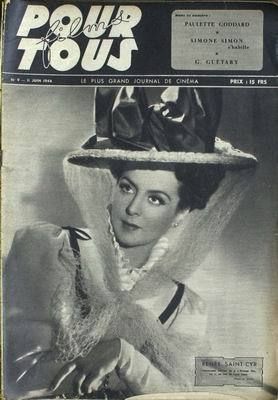 FILMS POUR TOUS magazine side cover Issue 9 11 June 1946