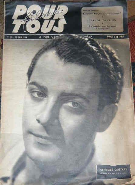 FILMS POUR TOUS magazine side cover Issue 10 18 June 1946
