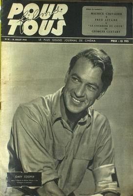 FILMS POUR TOUS magazine side cover Issue 14 16 July 1946