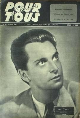 FILMS POUR TOUS magazine side cover Issue 16 30 July 1946