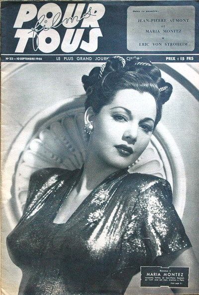FILMS POUR TOUS magazine side cover Issue 22 10 September 1946