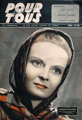 FILMS POUR TOUS magazine side cover Issue 23 17 September 1946