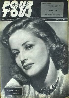 FILMS POUR TOUS magazine side cover Issue 30 5 November 1946
