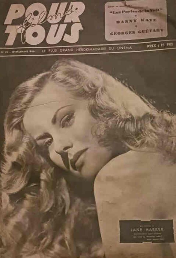 FILMS POUR TOUS magazine side cover Issue 35 10 December 1946