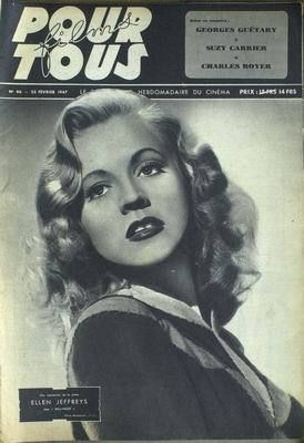 FILMS POUR TOUS magazine side cover Issue 46 25 February 1947