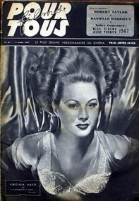 FILMS POUR TOUS magazine side cover Issue 47 4 March 1947