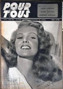 FILMS POUR TOUS magazine side cover Issue 56 6 May 1947