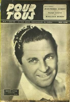 FILMS POUR TOUS magazine side cover Issue 64 1 July 1947