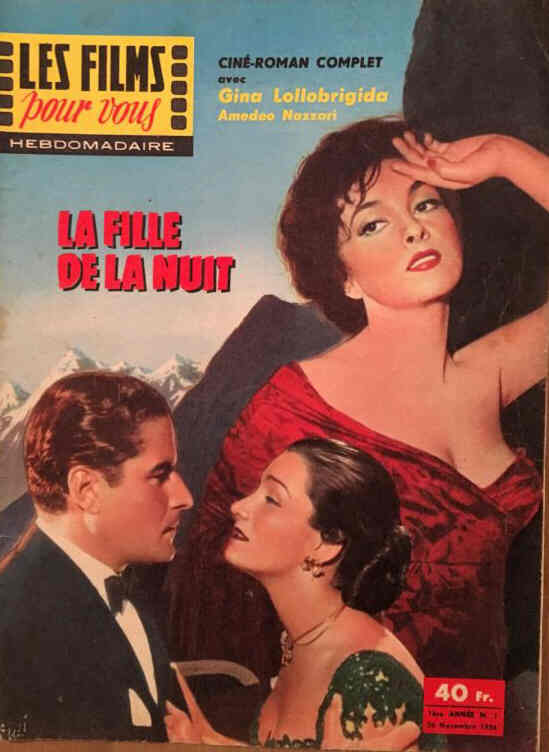 FILMS POUR VOUS | LES magazine side cover Issue 1 26 November 1956