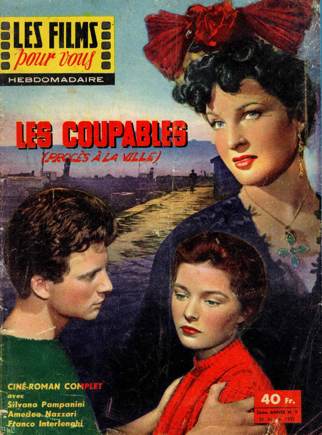FILMS POUR VOUS | LES magazine side cover Issue 9 21 January 1957