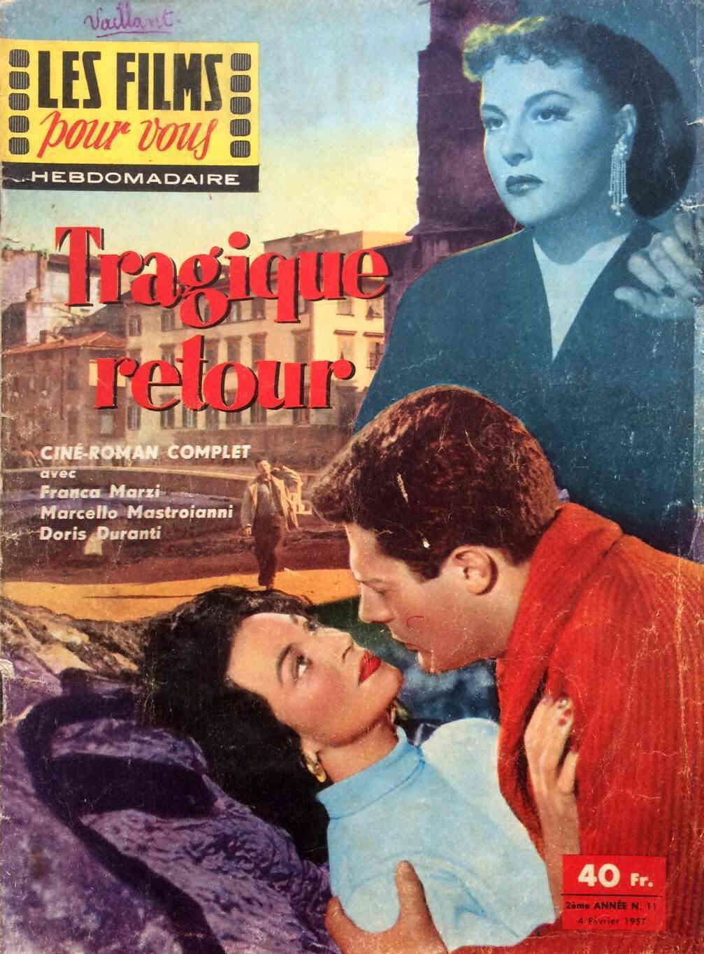 FILMS POUR VOUS | LES magazine side cover Issue 11 4 February 1957