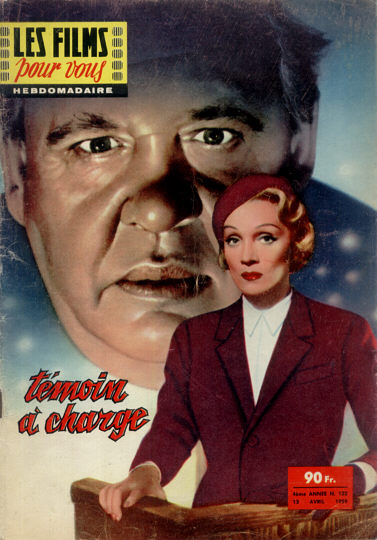 FILMS POUR VOUS | LES magazine side cover Issue 122 13 April 1959