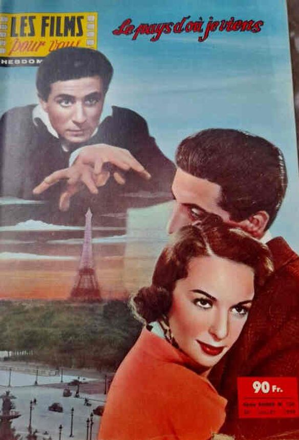 FILMS POUR VOUS | LES magazine side cover Issue 136 20 July 1959