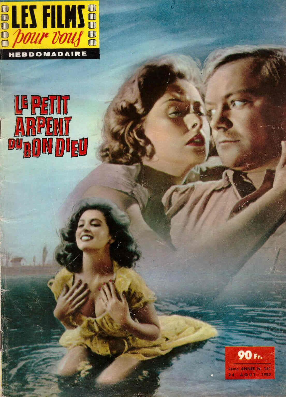 FILMS POUR VOUS | LES magazine side cover Issue 141 24 August 1959