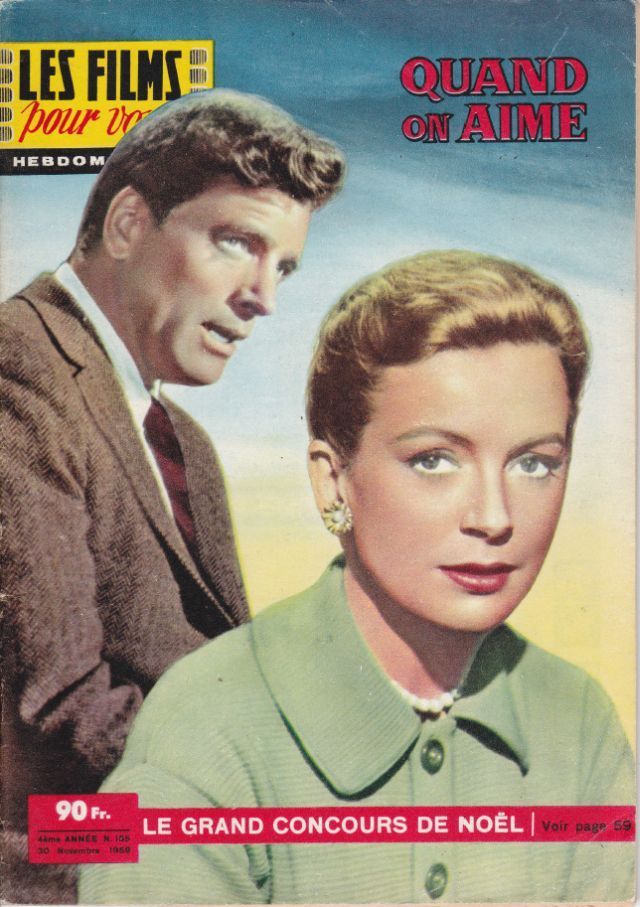 FILMS POUR VOUS | LES magazine side cover Issue 155 30 November 1959